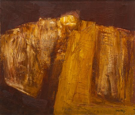 GIORGIO BELLANDI 
Paesaggio spaventapasseri, 1958