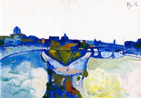 ANTONIO VANGELLI (1917-2004) - Isola Tiberina, 1966