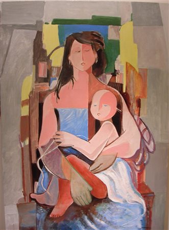 ANGIOLINA MARCHESE, Donna con bambino