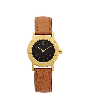 BULGARI Orologio da polso da donna in oro 18KAnni '80Quadrante e cassa firma