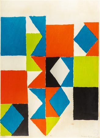 Sonia Delaunay (Hradyz'k 1885-Parigi 1979)  - Senza titolo, 1962