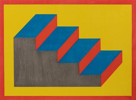 Sol LeWitt (Hartford 1928-New York 2007)  - Forms derived from a cubic rectangle (steps), 1992