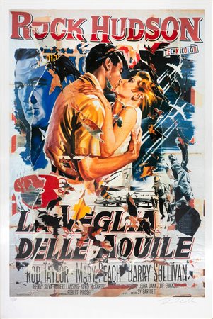 Mimmo Rotella (Catanzaro 1918-Milano  2006)  - La veglia delle aquile