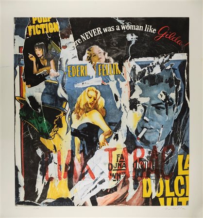 Mimmo Rotella (Catanzaro 1918-Milano 2006)  - La dolce vita