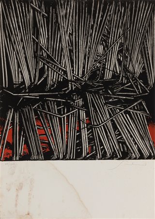 Emilio Scanavino (Genova 1922-Milano 1986)  - Cinque composizioni, 1976