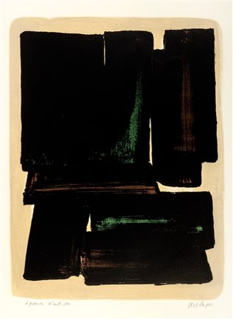 Pierre Soulages (Rodez 1919)  - Astratto