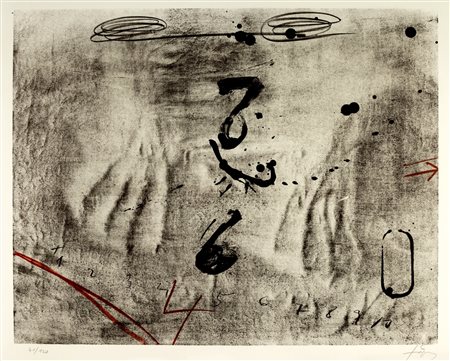 Antoni Tapies (Barcellona 1923-2012)  - Senza titolo