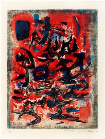 Zao  Wou-Ki (Pechino   1920-Nyon  2013)  - Composizione, 1957