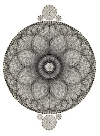 L'ALTRO ANDREA - String art modern psychedelic (Sacred Mandala), 2020