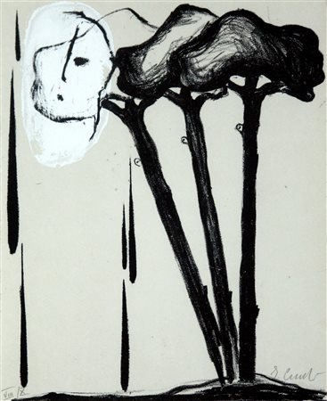 ENZO CUCCHI, senza titolo, 1988