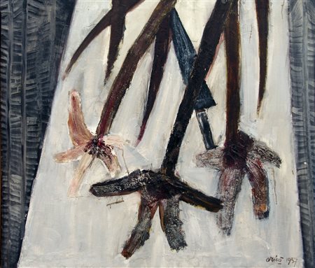 RODOLFO ARICÒ, Fiori grigi, 1957