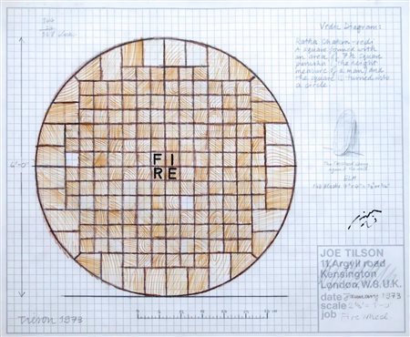 JOE TILSON, Fire wheel, 1973