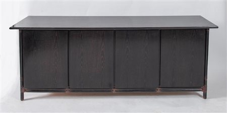 TELEMACO, attr. Credenza con struttura in bamboo e legature in cuoio. Prod....