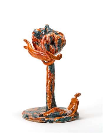 Alberto Mingotti "L'annunciatore"
Scultura. 1989. Ceramica smaltata nei toni del