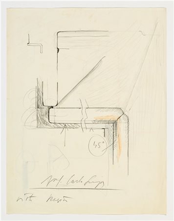 Carlo Scarpa Studio per il giunto delle lastre in pietra di Clauzetto della scal