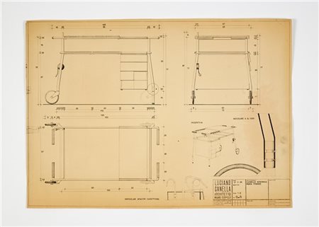 Luciano Canella Eliocopia del disegno tecnico in proiezione ortogonale e prospet