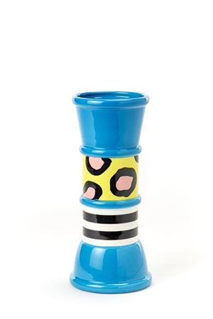 Nathalie Du Pasquier Vaso modello "Carrot". Produzione Memphis, Milano, disegno