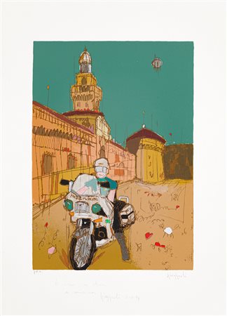 LUCA GIOVAGNOLI (1963) - Il vigile motocilista, 1995