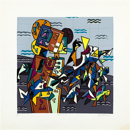 IBRAHIM KODRA (1918-2006) - Pesca sub