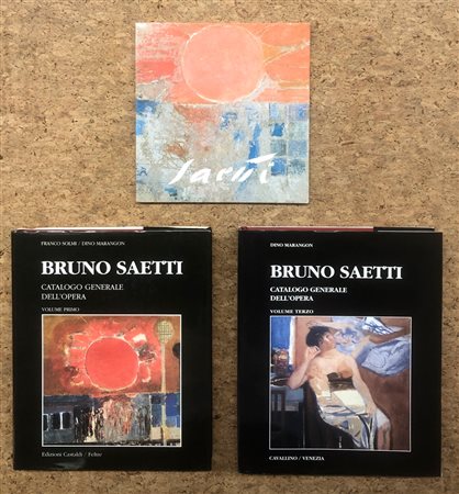 BRUNO SAETTI - Lotto unico composto da 3 cataloghi