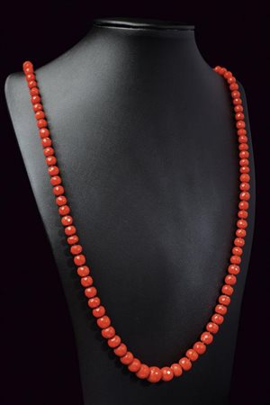 Collana in corallo rosso Mediterraneo