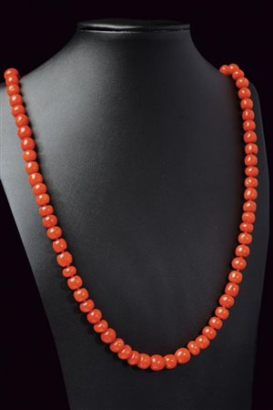 Collana in corallo rosso Mediterraneo