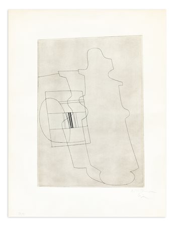 BEN NICHOLSON (1894-1982) - Glass topped bottle, 1967/1968