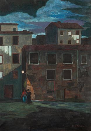 RENATO NATALI (1883-1979) - Vecchia Livorno