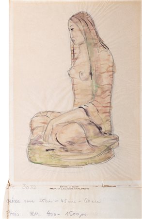 Max Laeuger (Lörrach 1864-1952)  - Coppia di bozzetti di nudi femminili