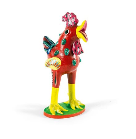 ORTEGA JOSE' GARCIA E 1921 - 1991 F "Gallo" H cm 28 scultura in terracotta...