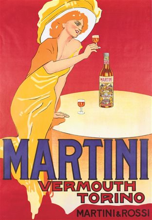 DUDOVICH MARCELLO Trieste 1878 - 1962 Milano "Martini" 1959 100x70 manifesto...