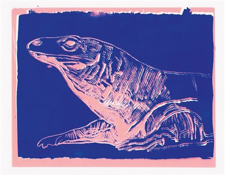 WARHOL ANDY USA 1927 - 1987 "Komodo monitor" 36,2x45,7 serigrafia a colori,...