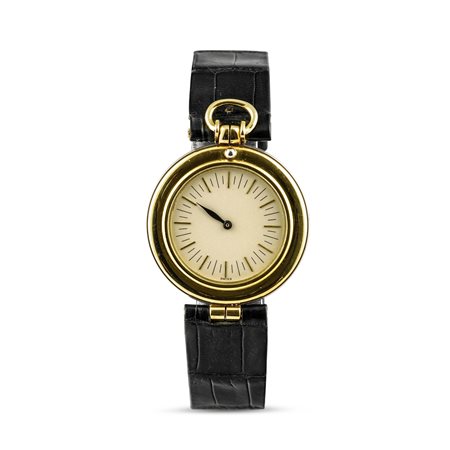 AUDEMARS PIGUET - Elegante orologio da donna Philosophe d'oro 18k bicolore, carica manuale con anse vendome.