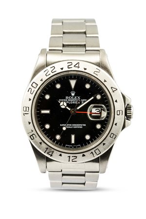 ROLEX - Explorer II ref 16570, automatico in acciaio, con quadrante nero, del 1994 circa