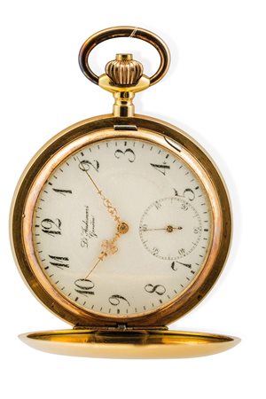 LOUIS AUDEMARS - Orologio da tasca cassa savonette in oro 18k con numerazione araba