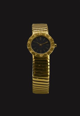 OROLOGIO BULGARI TUBOGAS IN ORO GIALLO 18KT. REF. BB.23.2T cassa tonda 18kt,...