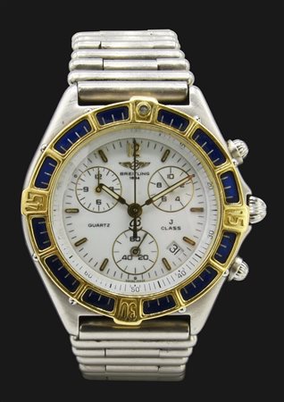 BREITLING J-CLASS CHRONO QUARTZ REF. D53067 CASSA: bicolore oro 18kt e...