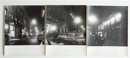 Nando Miglio (Venezia, 1939 - Padova, 2015), Milano, Via Montenapoleone - 3 stampe fotografiche su