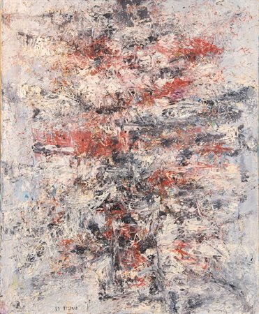 GIUSEPPE FERRARI (Bologna 1921 - 2011) "Composizione 3", 1957. Olio su tela....