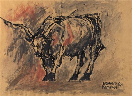 ROMANO BATTAGLIA (Marina di Pietrasanta 1933 – 2012) “Toro”, 1988. Tecnica...