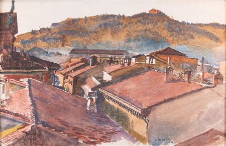 FARPI VIGNOLI (Bologna 1907 – 1997) "Scorcio su villa Aldini", 1976....