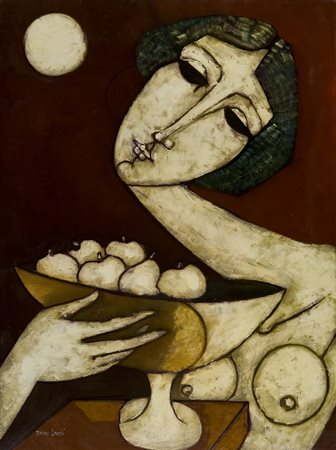 Bruno Landi La frutta, 2000 Olio su tela, cm. 80x60 Firmato in basso a...