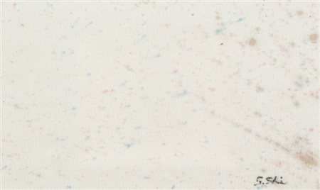 Shozo Shimamoto Cashmere 01 a Londra, 2001 Tecnica mista su tela cashmere,...