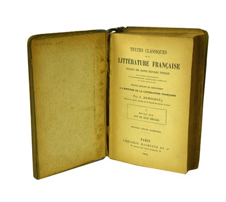 TEXTES CLASSIQUES DE LA LITTERATURE FRANηAISE Hachette, Parigi, 1895 Vol. I -...