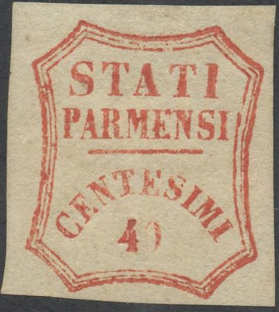 1859, 40c. N.17 nuovo con gomma, linguellato. (A) (Cat.1.200)