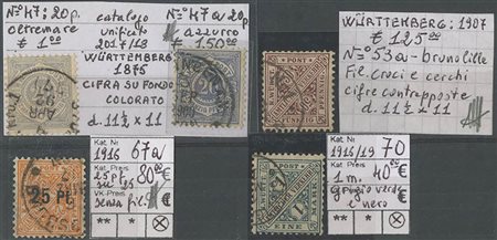 1875/1916 5 valoti usati, Qualità mista.