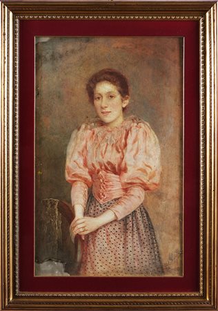 PRINSEP VALENTINE CAMERON (1838 - 1904) Ritratto di donna. 1880. Acquerello...