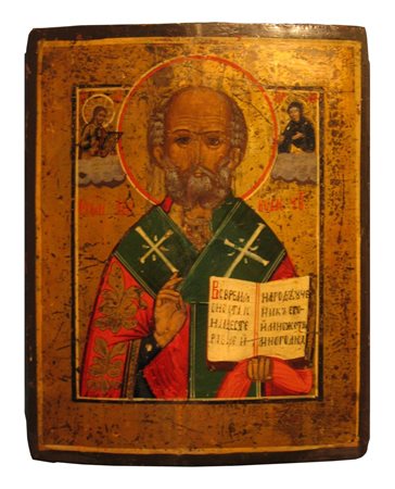 ANONIMO Icona di San Nicola, il Taumatorgo. Arcivescovo di Myra in Licia....