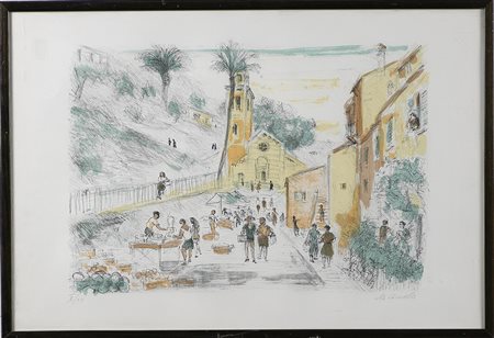 CASCELLA MICHELE (1892 - 1989) Senza titolo. Litografia. Cm 67,00 x 45,50....