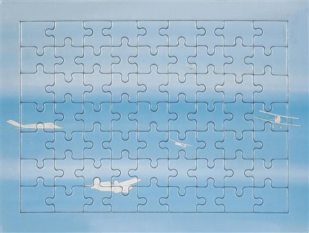 BOETTI ALIGHIERO (1940 - 1994) Cieli ad alta quota. 1992. Puzzle. Cm 27,50 x...